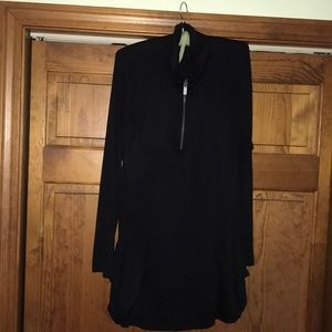 Soft black quarter zip